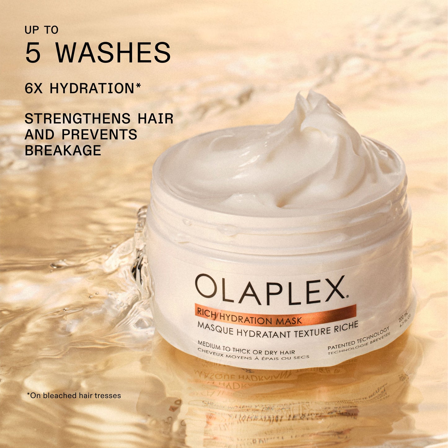 OLAPLEX Hydrating Hair Mask Instant hydration that lasts through 5 washes.